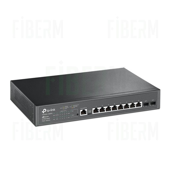 TP-LINK T1500G-10MPS Switch Smart PoE 8 x 10/100/1000 + 4 x SFP