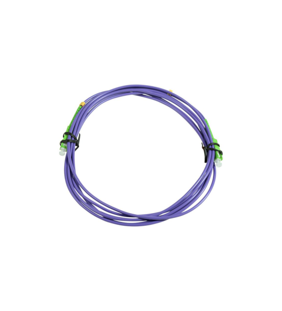 CONNLINK Patchcord SC/APC-SC/APC 15m Single Mode Simplex włókno G657B3 3,0mm PURPLE