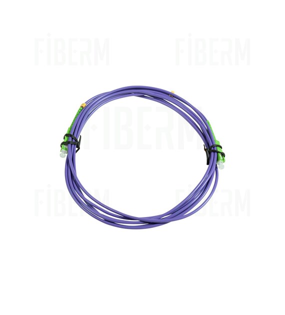 CONNLINK Patchcord SC/APC-SC/APC 15m Single Mode Simplex włókno G657B3 3,0mm PURPLE