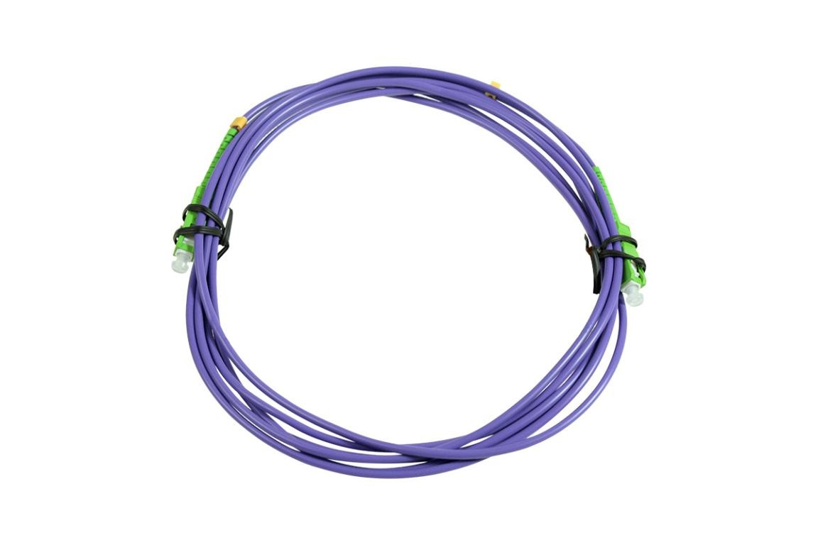 CONNLINK Patchcord SC/APC-SC/APC 30m Single Mode Simplex włókno G657B3 3,0mm PURPLE