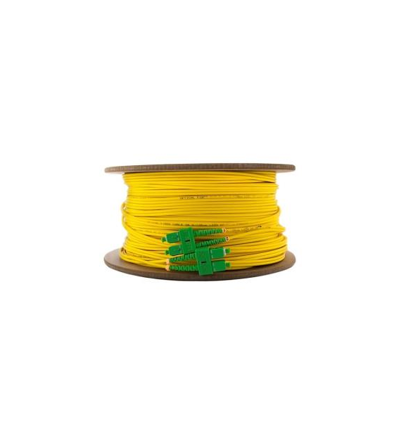 FIBERM GOLD patchcord SC/APC-SC/APC 100m Single Mode Duplex włókno G652D 2,0mm