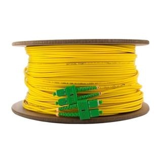 FIBERM GOLD patchcord SC/APC-SC/APC 100m Single Mode Duplex włókno G652D 2,0mm