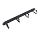 FIBERM Organizator / organizer kabli poziomy 19`` 1U 5 metalowych uchwytów czarny
