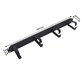 Organizzatore orizzontale per cavi FIBERM 19'' 1U 5 supporti metallici nero