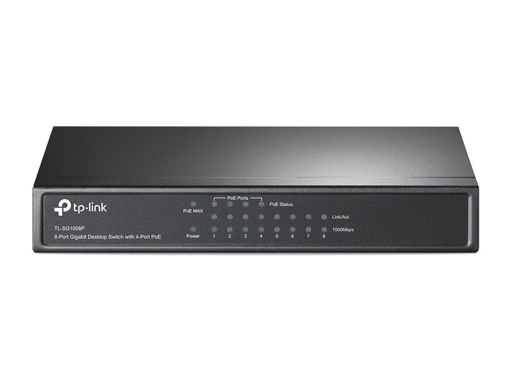 TP-LINK TL-SG1008P Switch niezarządzalny PoE 8 x 10/100/1000