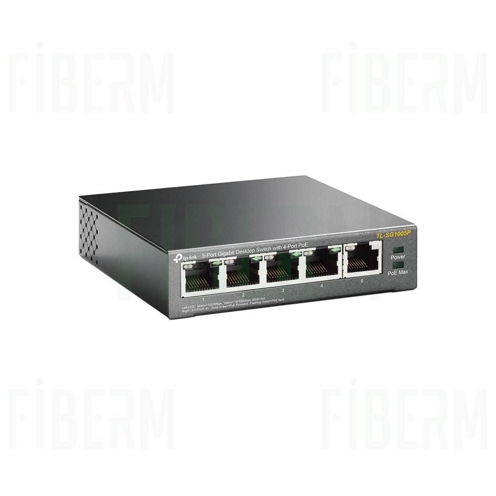 Conmutador no gestionado con PoE TP-LINK TL-SG1005P 4 x PoE 5 x 10/100/1000