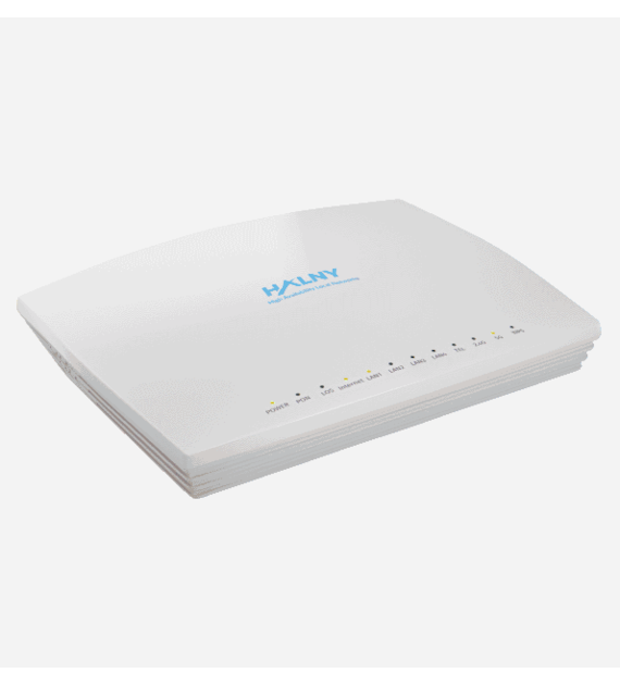 HALNY HL-4GQVS GPON ONT 4-PORTY LAN 10/100/1000, 1x POTS, B+, SC/APC WiFi AC 4x4 WAVE2 (bez anten zewnętrznych)