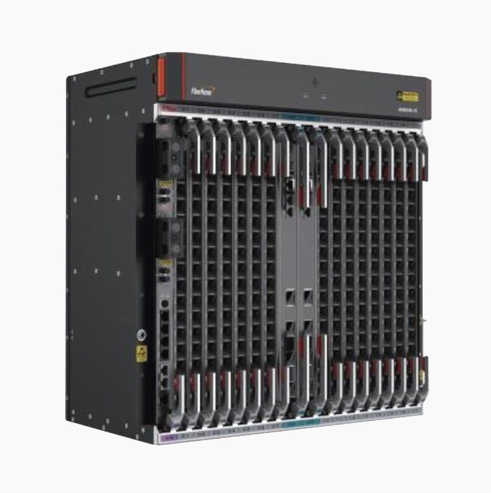 FiberHome AN6000-15 OLT 10GE, Zasilanie DC, 2x HU8A, 2x HSCA, 2x PIBA, 1x CIOA