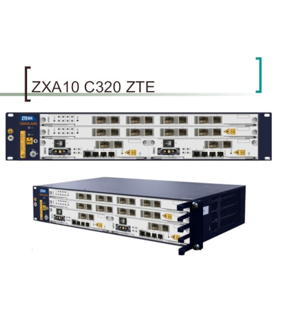 ZTE ZXA10 C320 OLT 10GE, Zasilanie DC, 2x SMXA/3
