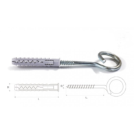 FIBERM Kołek rozporowy z hakiem huśtawkowym