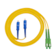 FIBERM Patchcord SC/APC-SC/UPC 5m Single Mode Duplex włókno G652D 2,0mm PVC