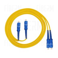 FIBERM Καλώδιο Patchcord SC/UPC-SC/UPC 3m Μονομόδου Duplex Ίνα G652D 2