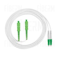 FIBERM Patchcord SC/APC-LC/APC 1m Jednovlakneni Duplex Fiber G657A1 2