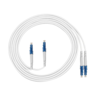 FIBERM Patchcord LC/UPC-LC/UPC 0,5m Single Mode Duplex włókno G657A 2,0mm PVC