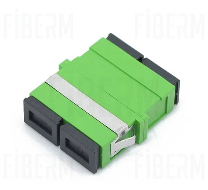 FIBERM Adapter SC/APC Single Mode Duplex ohne Ohren