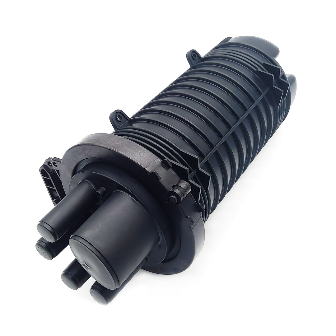 FIBERM Mufa światłowodowa FOSC 48/96J 4xIN 1x OVAL zestaw z 1x Tacka FSTR-Z2 (max. 4 tacki)