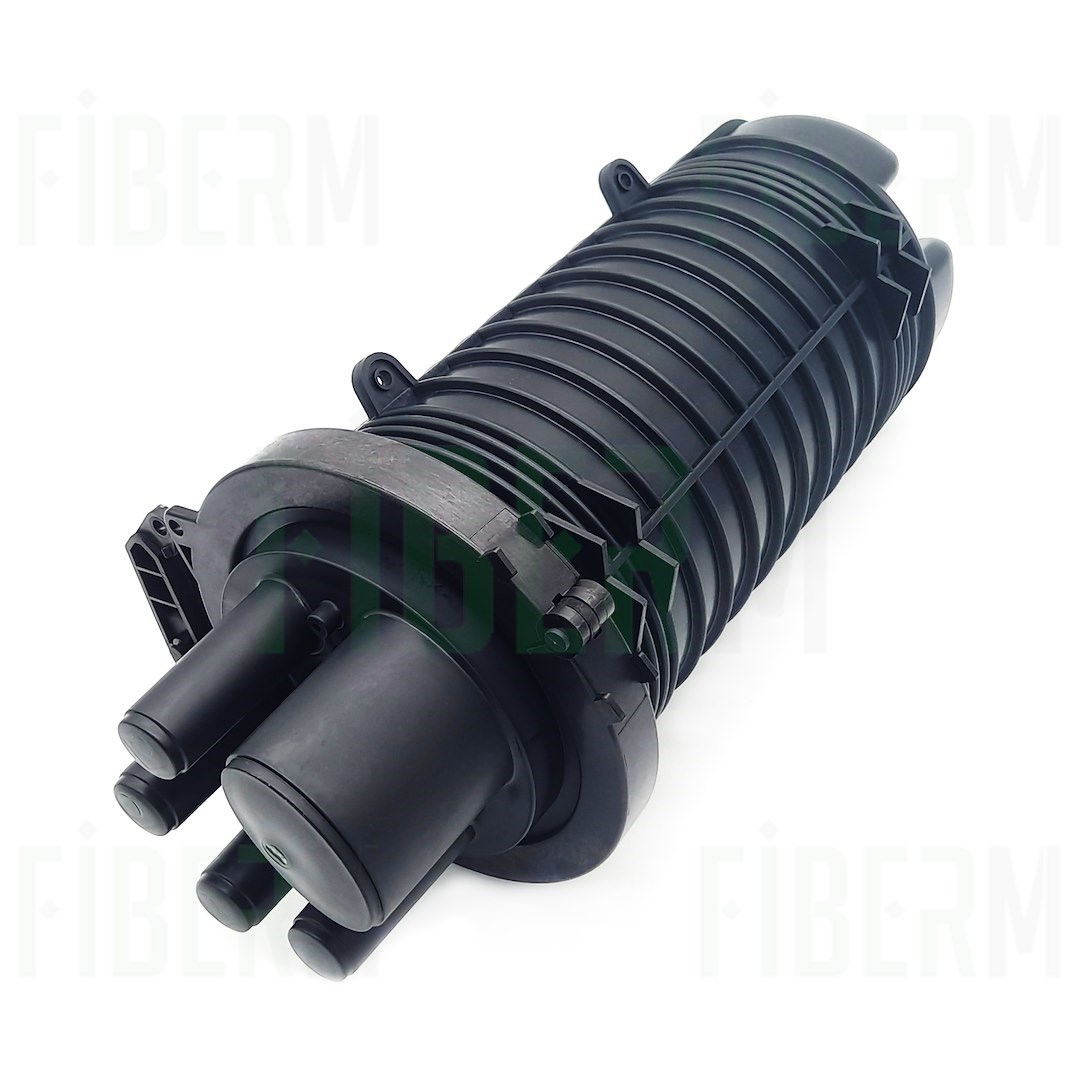FIBERM FOSC 48/96J Κλείστρο Συγκόλλησης Οπτικών Ινών 4xIN 1x OVAL Kit με 1x Ταίρια FSTR-Z2 (μέγ. 4 ταίριες)